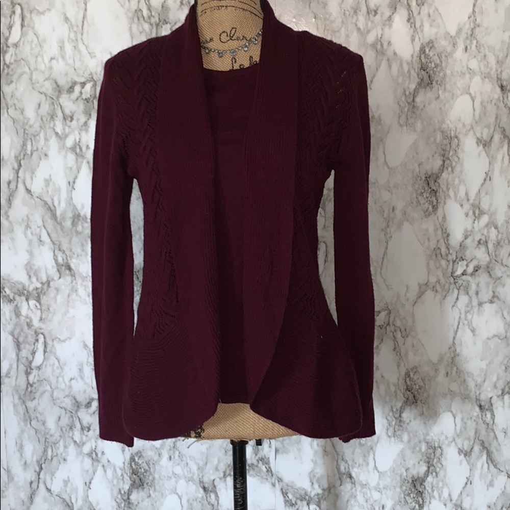 Croft & Barrow | Cardigan with Attached TankTop